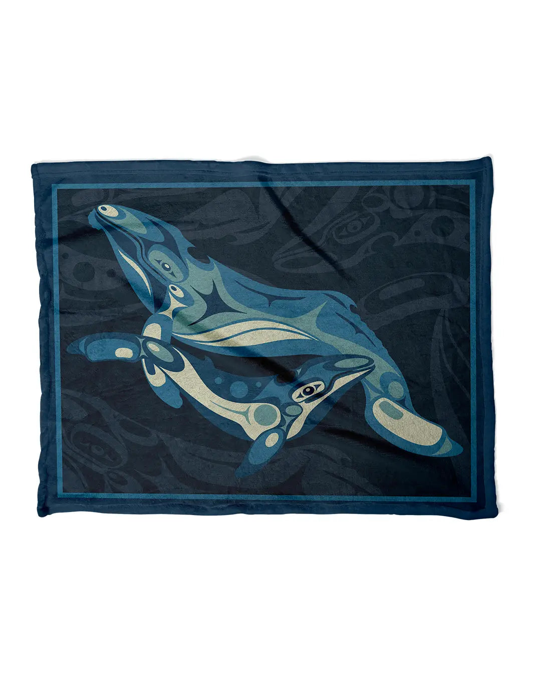 Sacred Sea Humpback Fleece Blanket