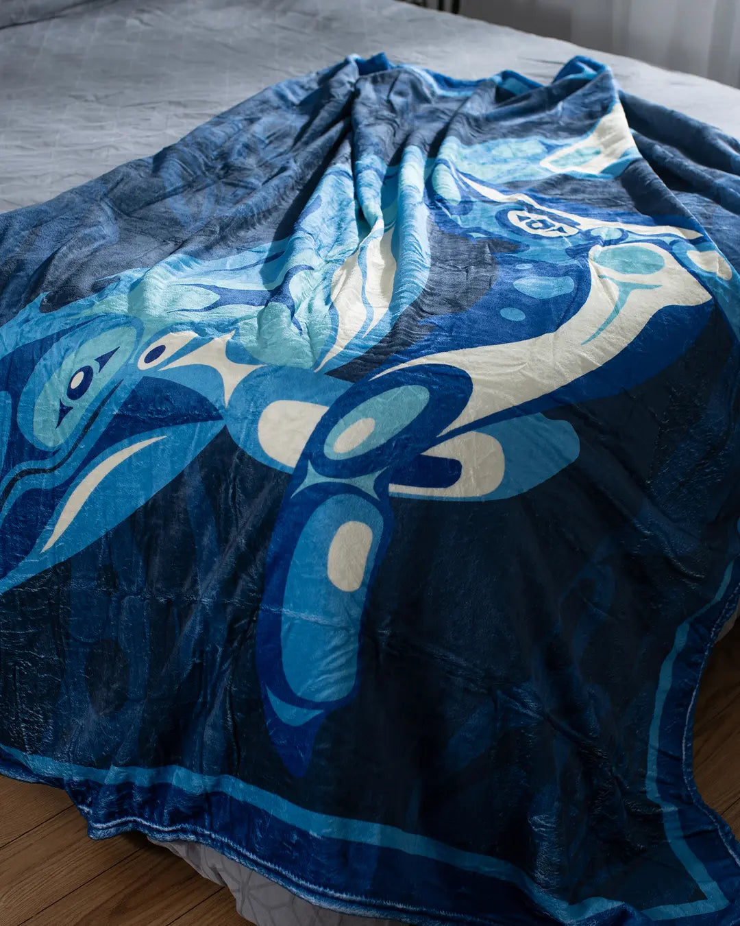 Sacred Sea Humpback Fleece Blanket