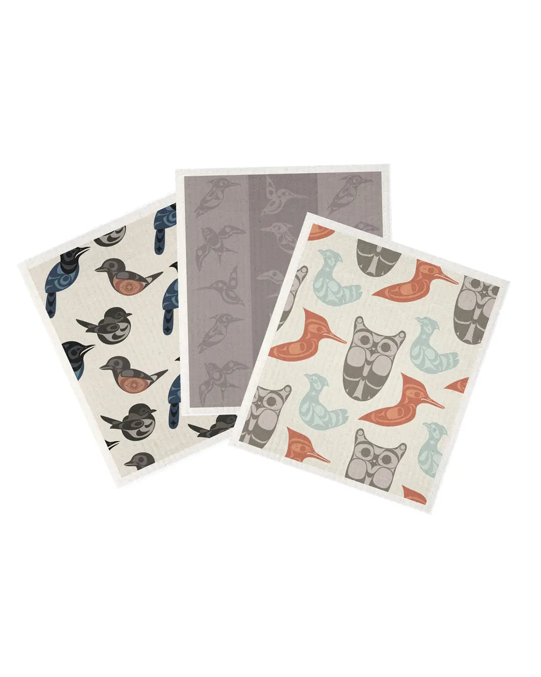 Bountiful Birds Swedish Dishcloth Set