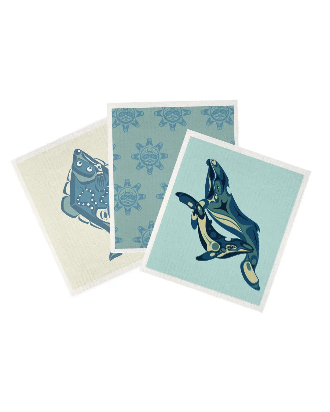 Sacred Sea Swedish Dishcloth Set