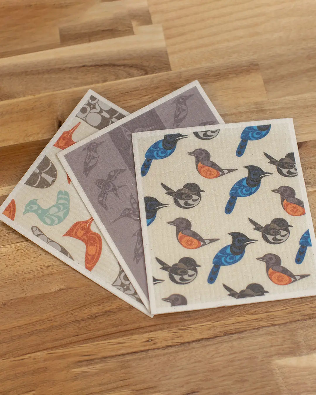 Bountiful Birds Swedish Dishcloth Set