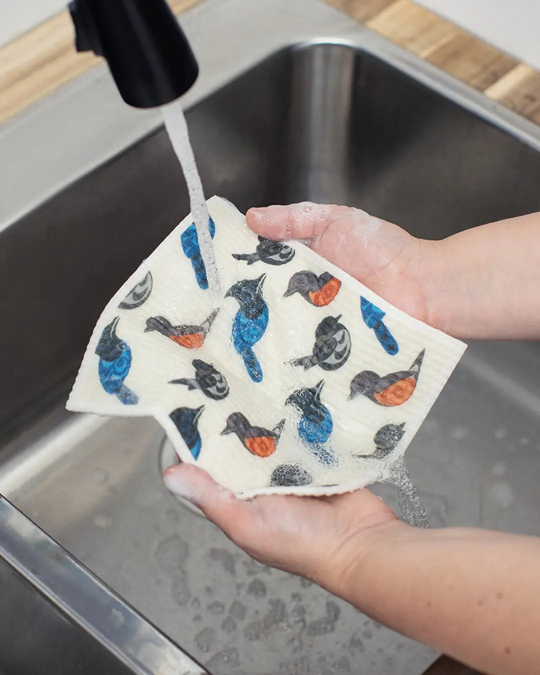 Bountiful Birds Swedish Dishcloth Set