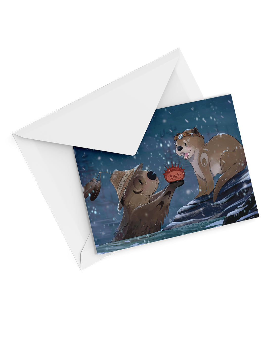 Otterly Connected Greeting Cards