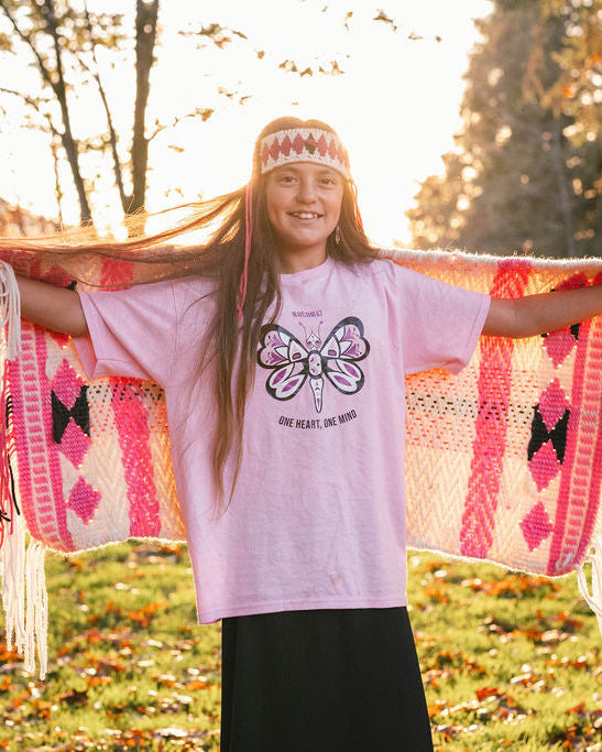 One Heart, One Mind - Youth Pink T-shirt