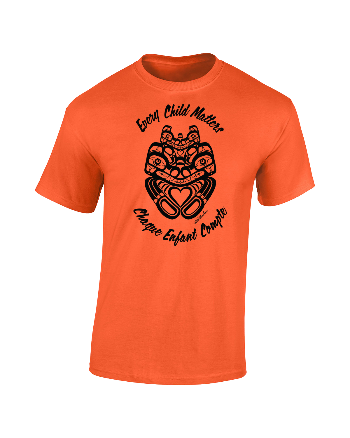 Mother Bear Energy - Adult Orange T-Shirt - Bilingual