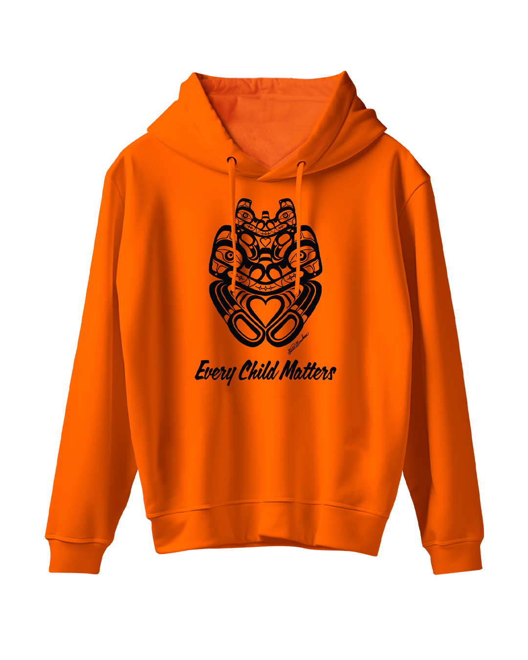 Mother Bear Energy Youth Orange Hoodie