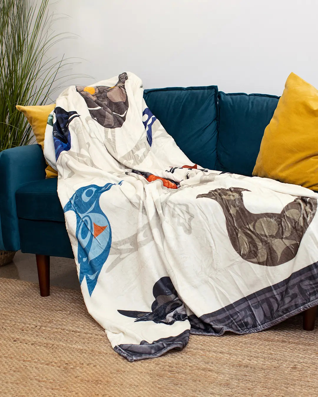 Bountiful Birds Fleece Blanket