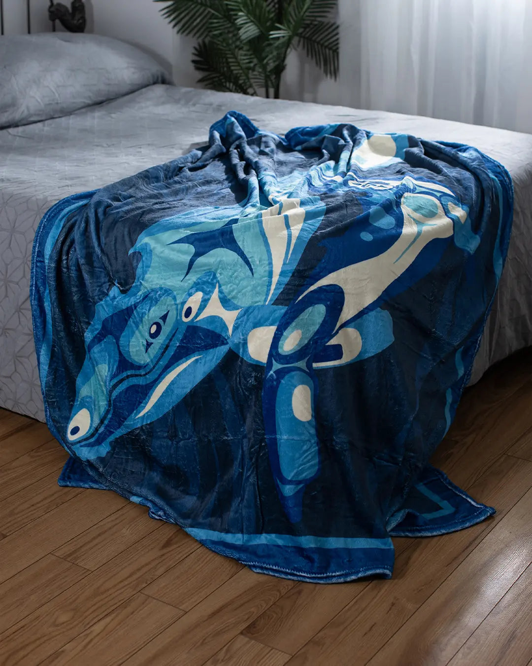 Sacred Sea Humpback Fleece Blanket