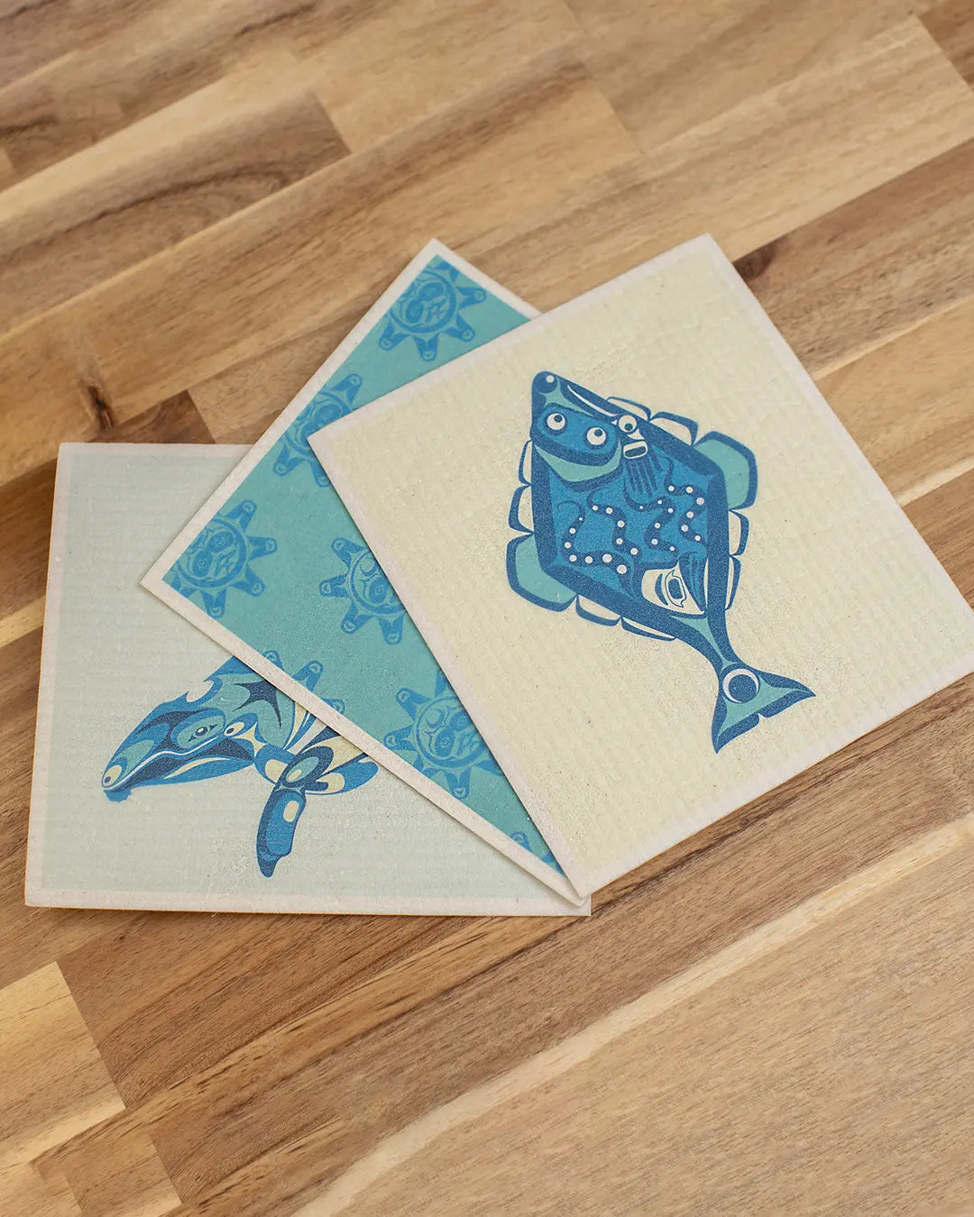 Sacred Sea Swedish Dishcloth Set