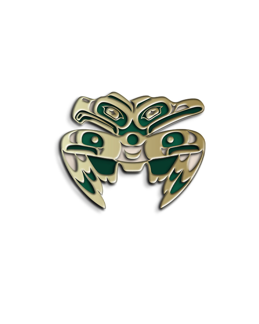 Forest Legends Eagle Raven Pin