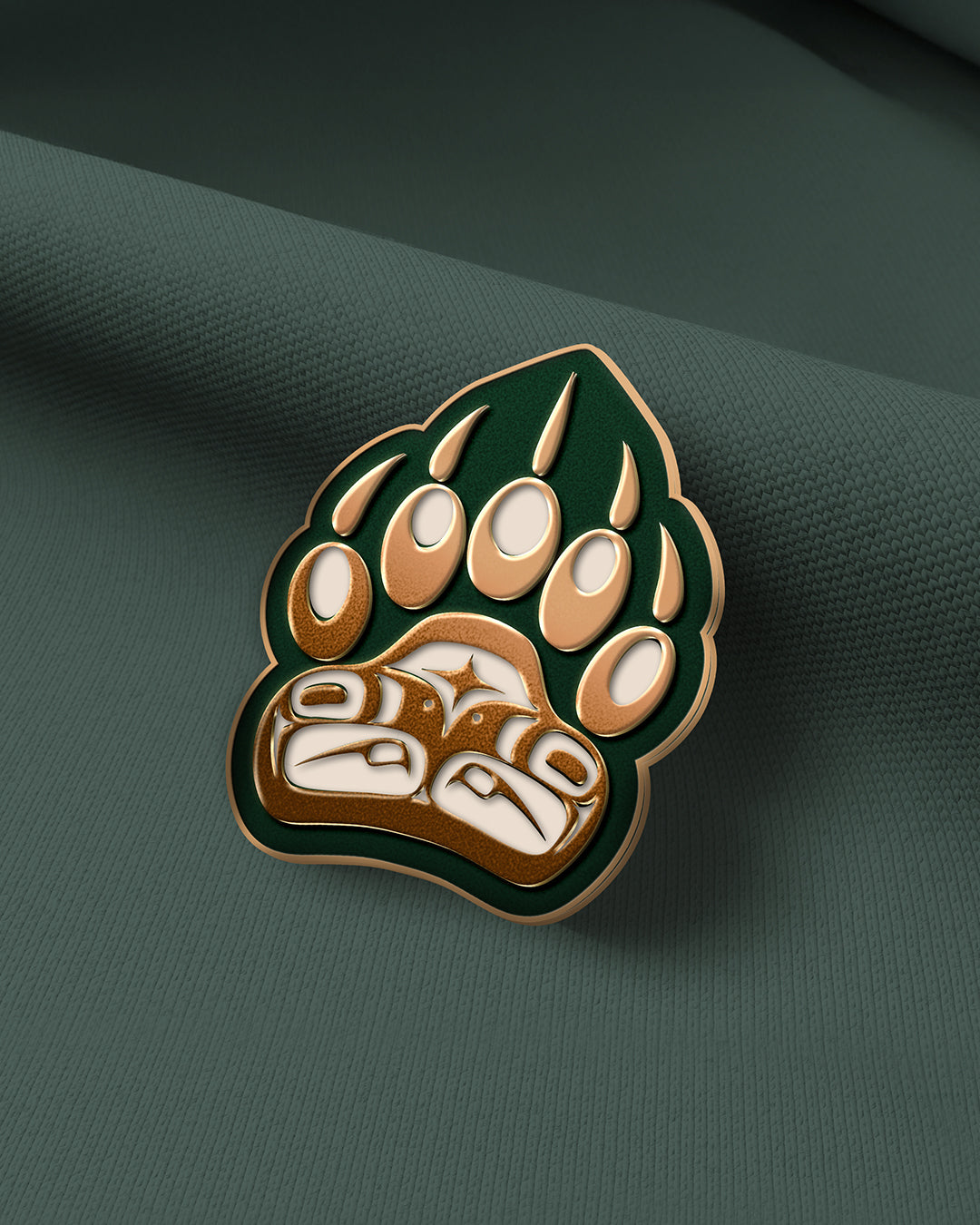 Forest Legends Bear Paw Pin