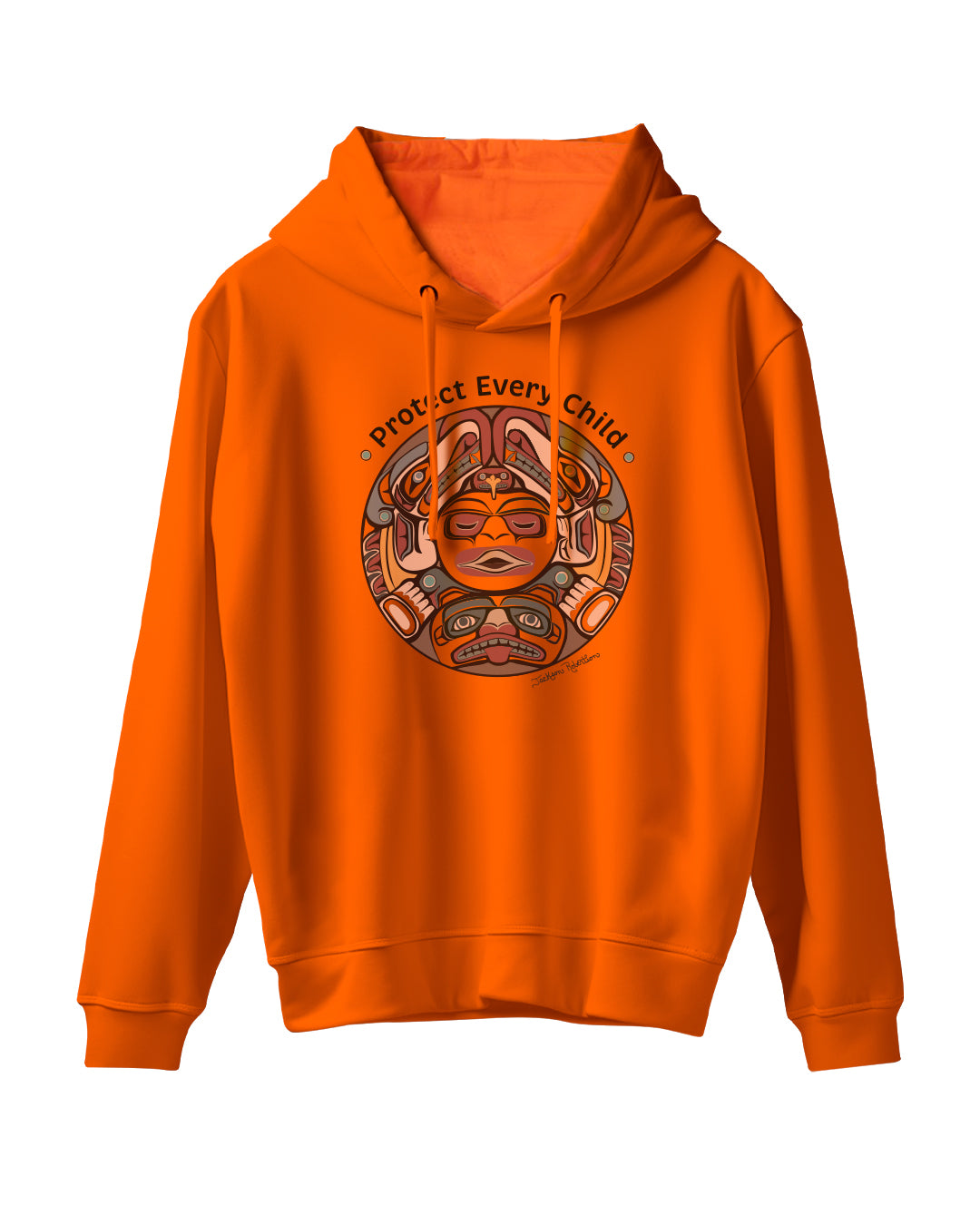 Protect Every Child - Youth Orange Hoodie English