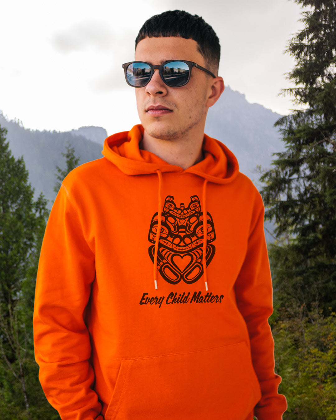 One Story - Adult Orange Hoodie