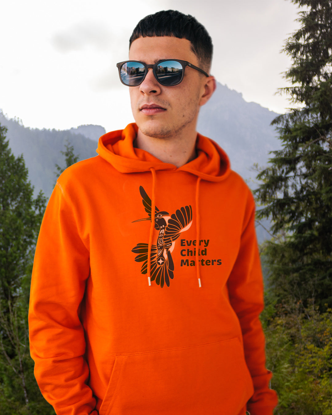 One Story - Adult Orange Hoodie