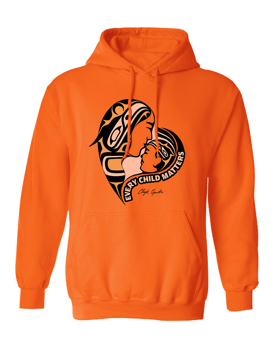 Mother-Caretaker and Child - Adult Orange Hoodie