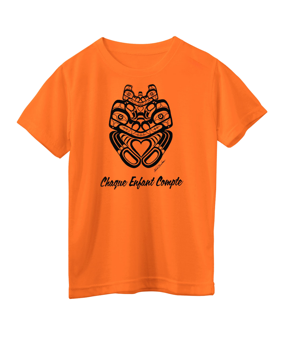 洋書 THE MOTHER SHIRTS - o & Alexandro Mother Bear Energy - Youth Orange T-Shirt - French