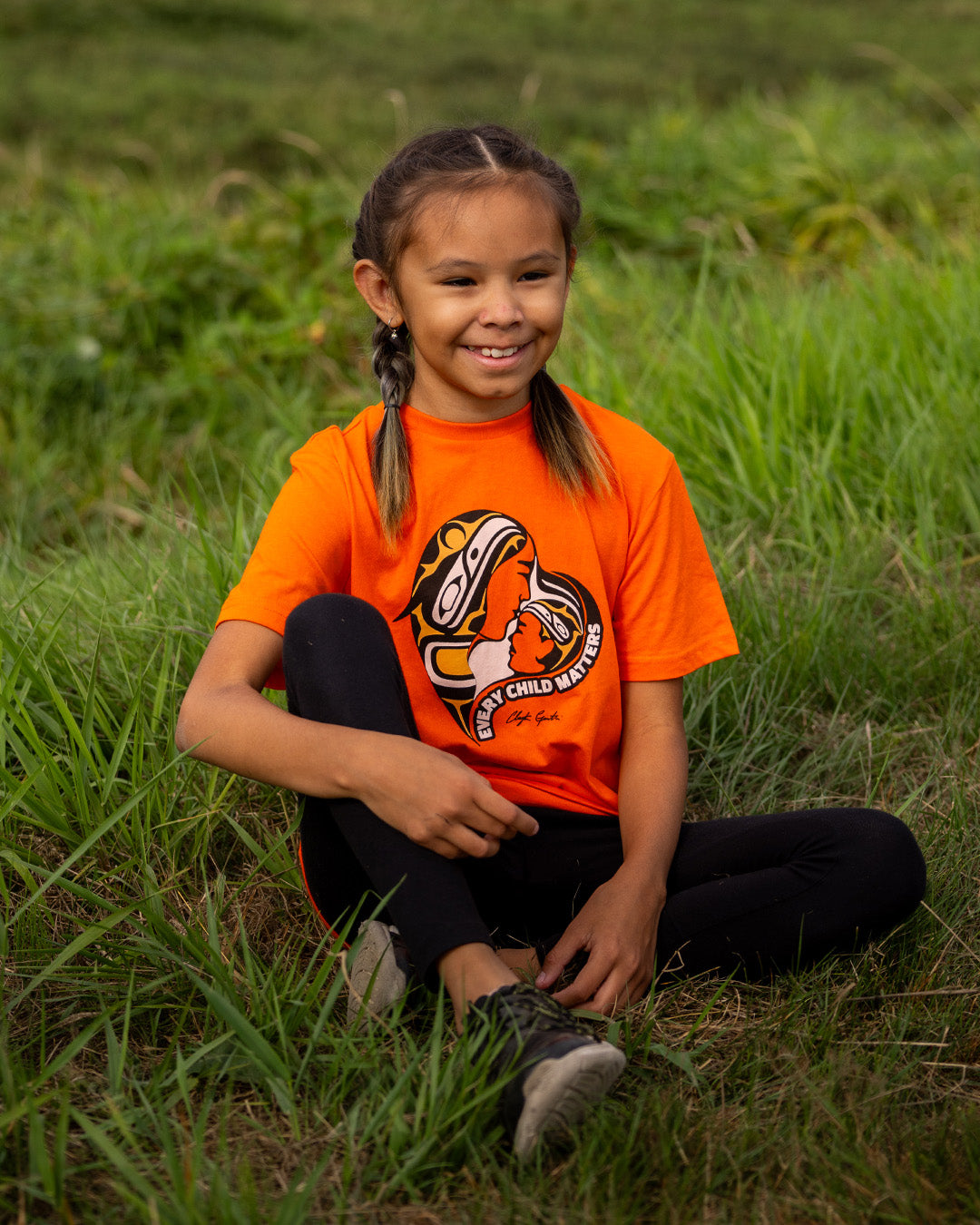 Mother-Caretaker and Child - Youth Orange T-Shirt