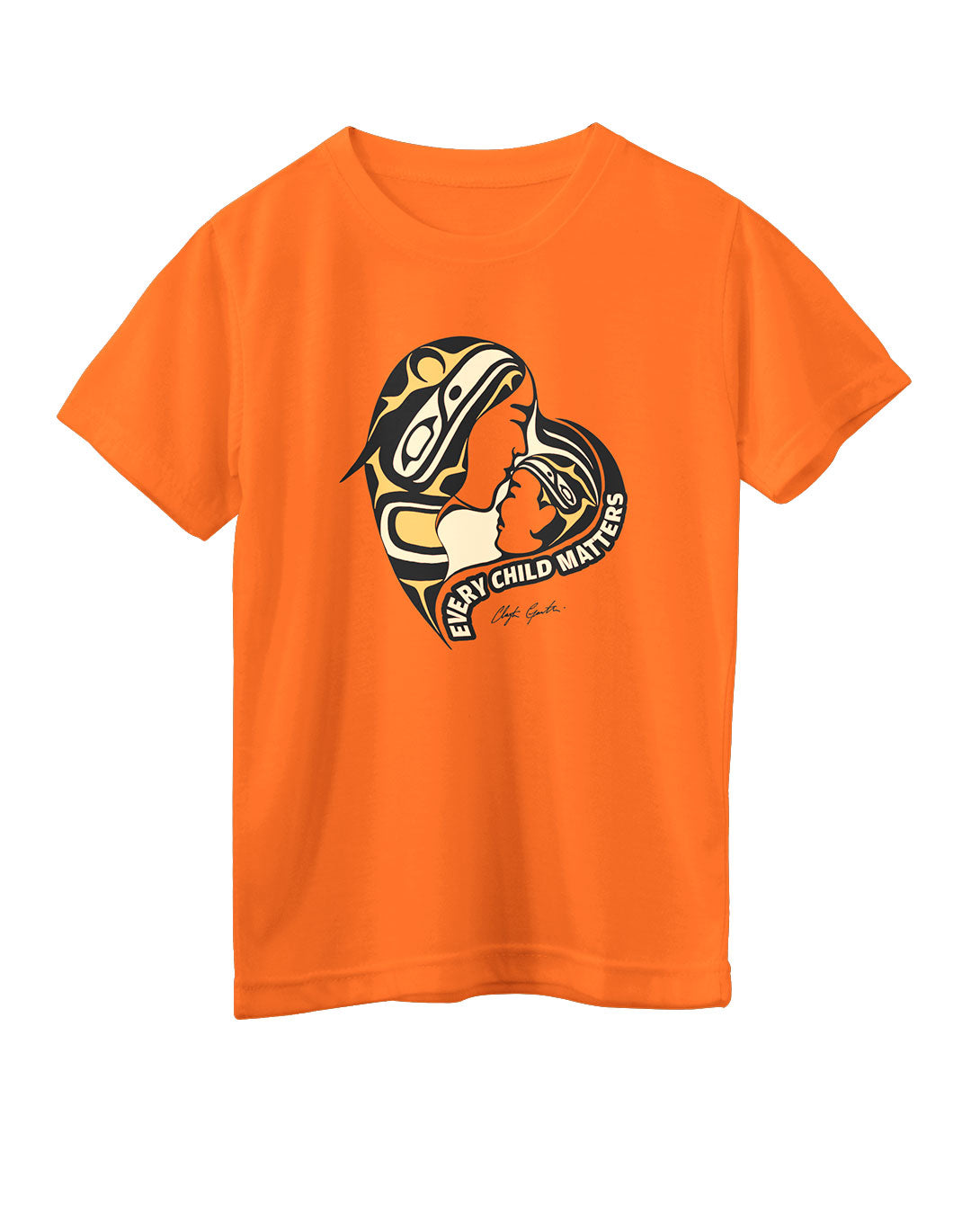 Mother-Caretaker and Child - Youth Orange T-Shirt