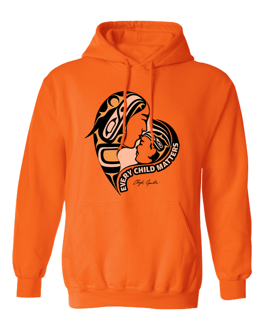 Mother-Caretaker and Child - Adult Orange Hoodie