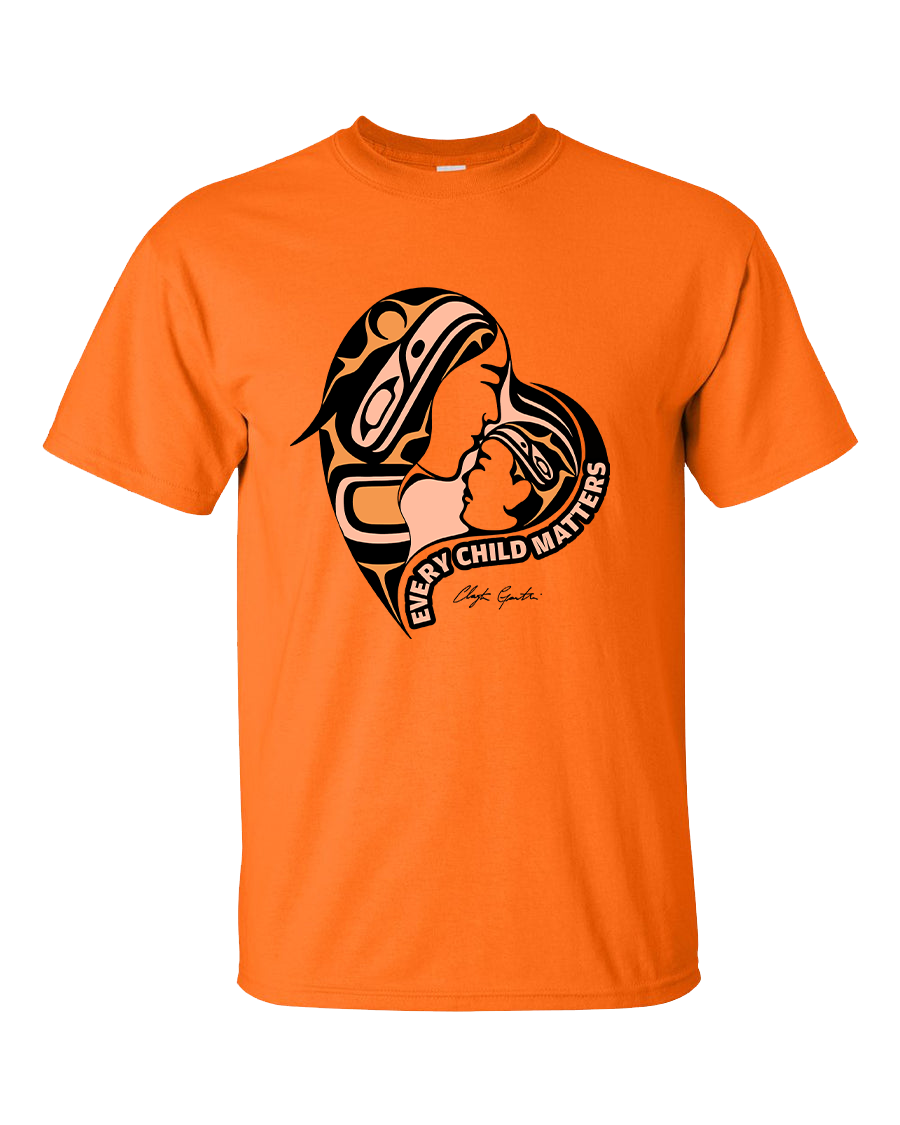 Mother-Caretaker and Child - Youth Orange T-Shirt