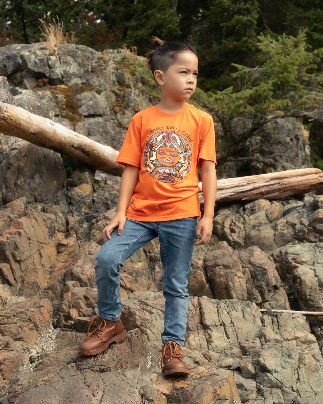 Protect Every Child - Youth Orange T-Shirt