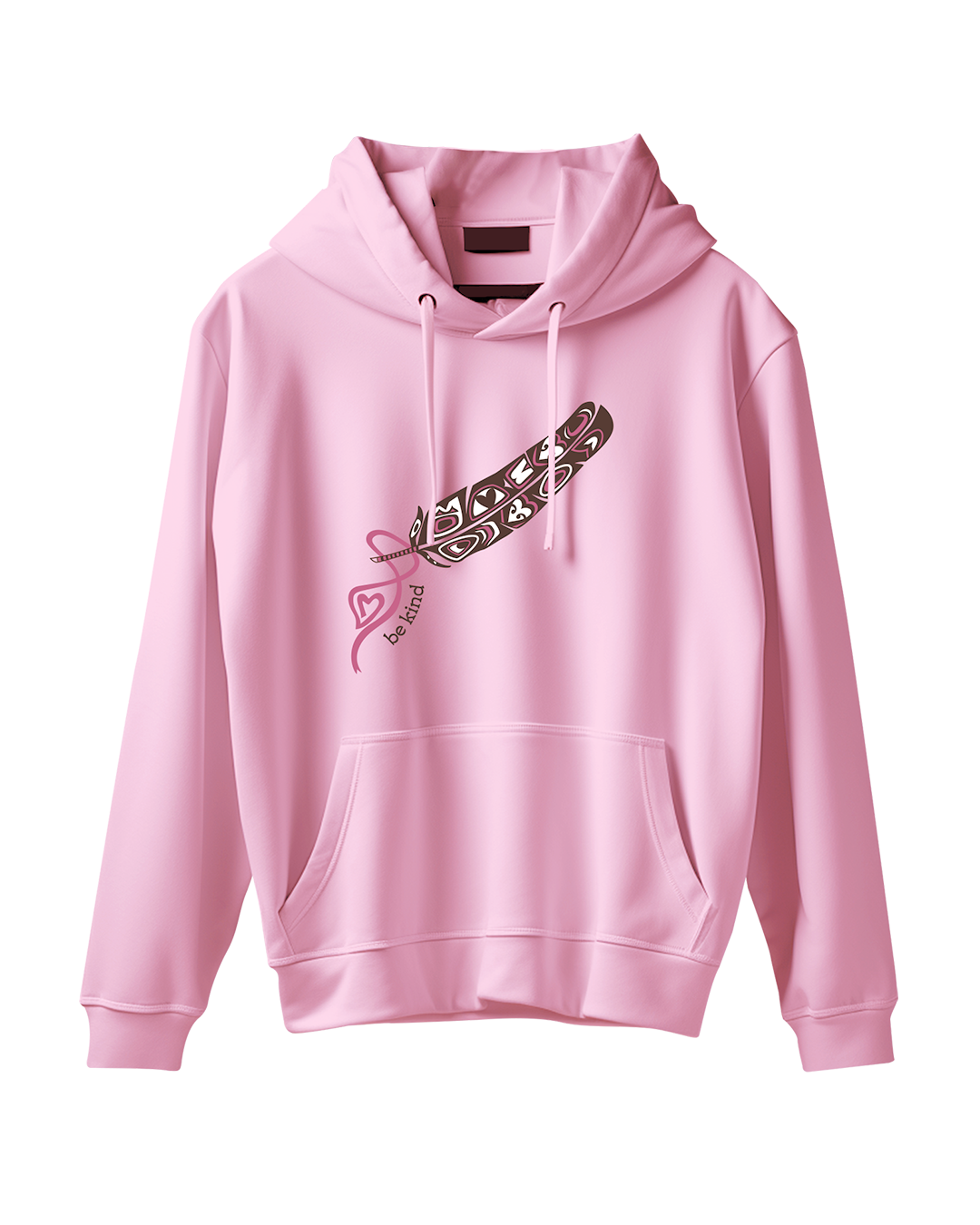 Sacred Feather - Youth Pink Hoodie