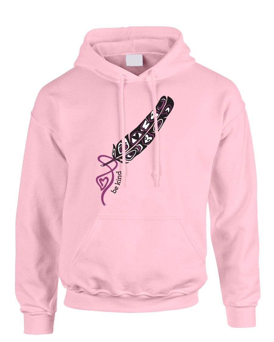 Sacred Feather - Adult Pink Hoodie