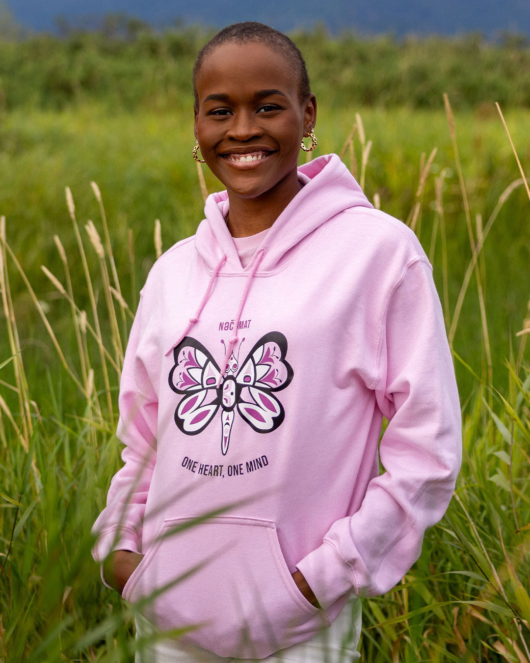 One Heart, One Mind - Adult Pink Hoodie