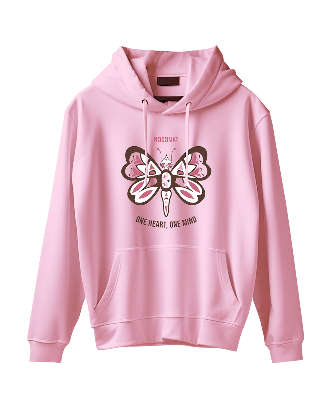 One Heart, One Mind - Youth Pink Hoodie