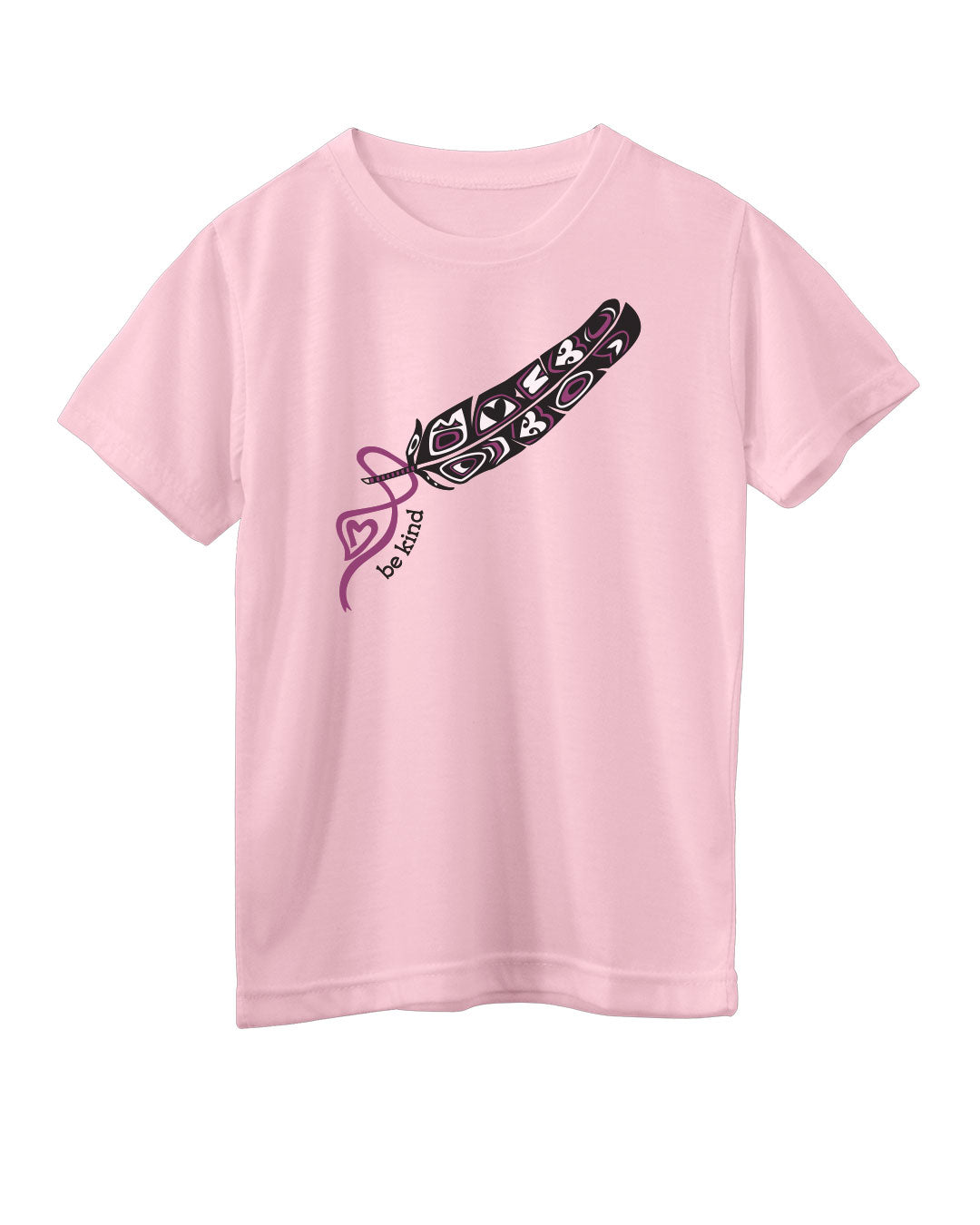 Sacred Feather - Youth Pink T-Shirt