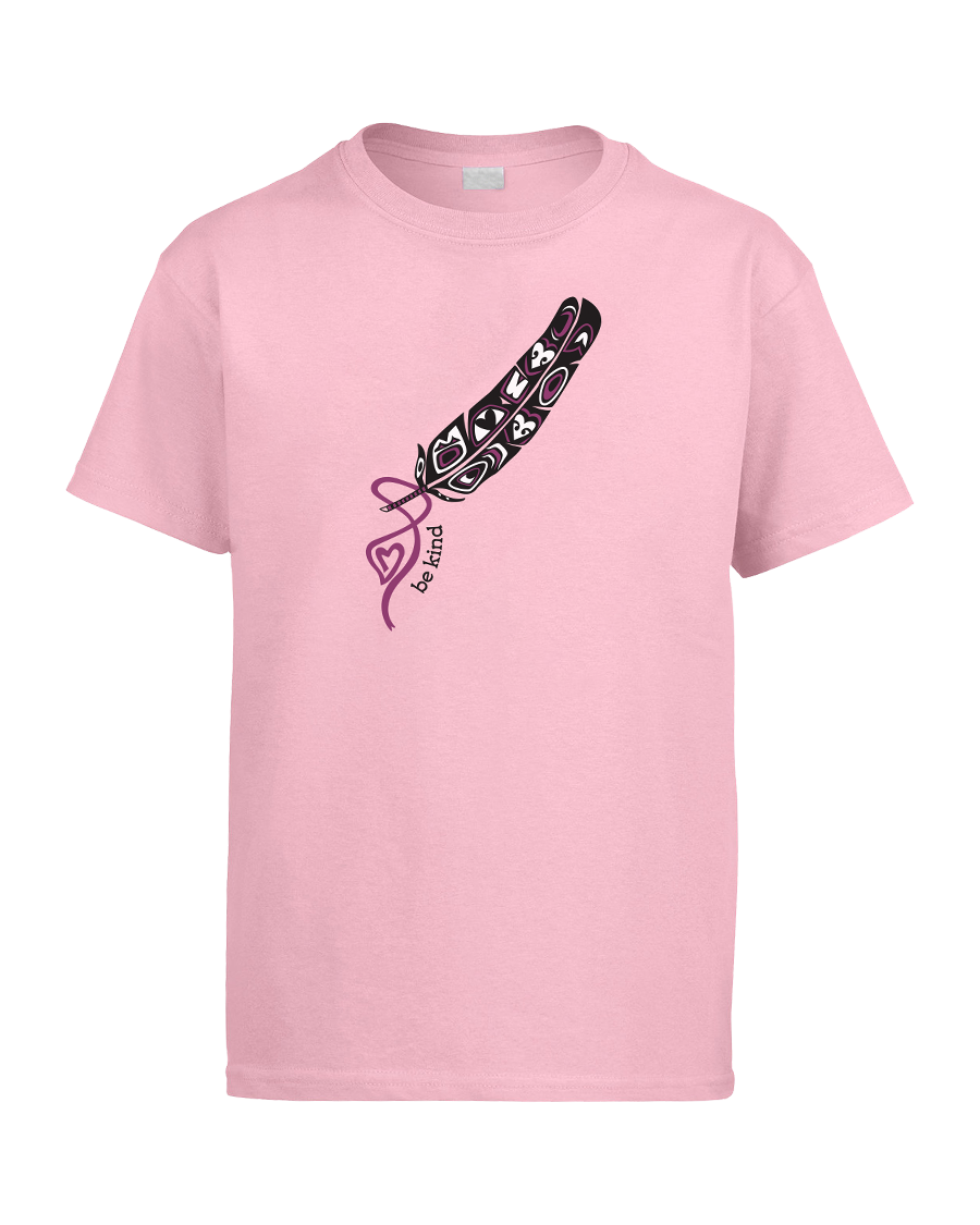 Sacred Feather - Adult Pink T-Shirt