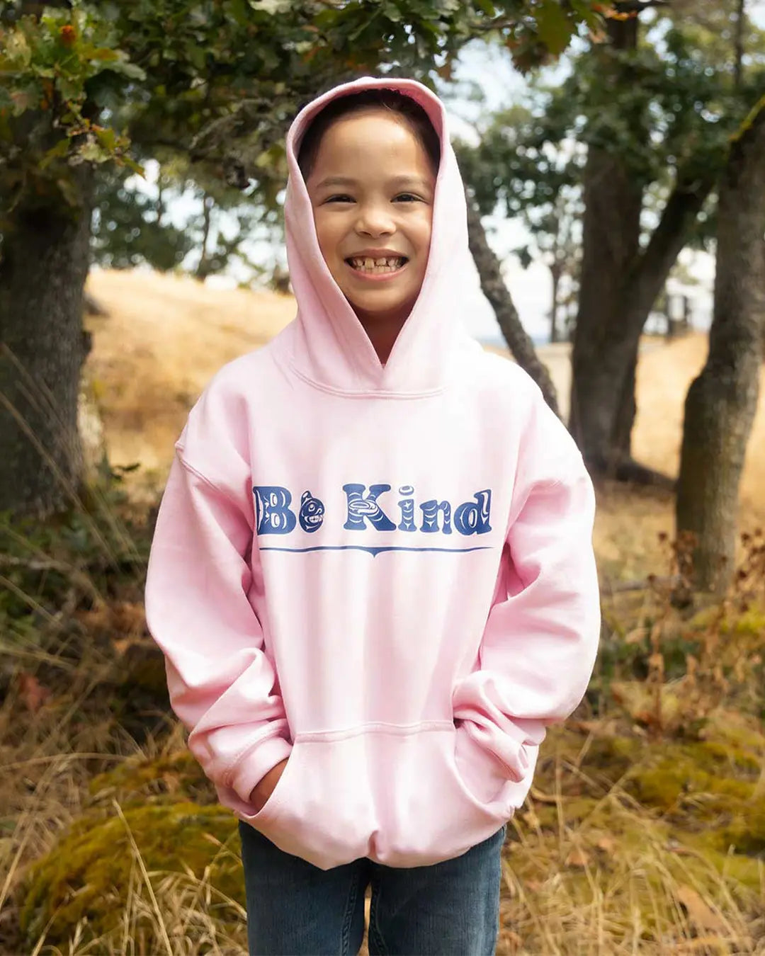 Be Kind - Youth Pink Hoodie