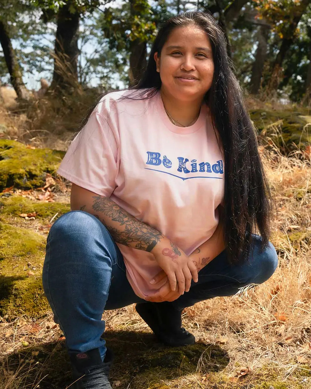 Be Kind - Adult Pink T-shirt