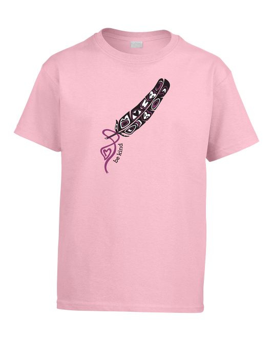 Sacred Feather - Adult Pink T-Shirt