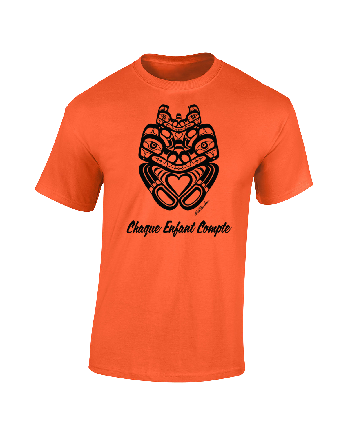 Mother Bear Energy - Adult Orange T-Shirt - French