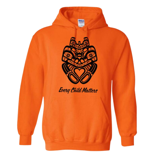 Mother Bear Energy - Youth Orange Hoodie